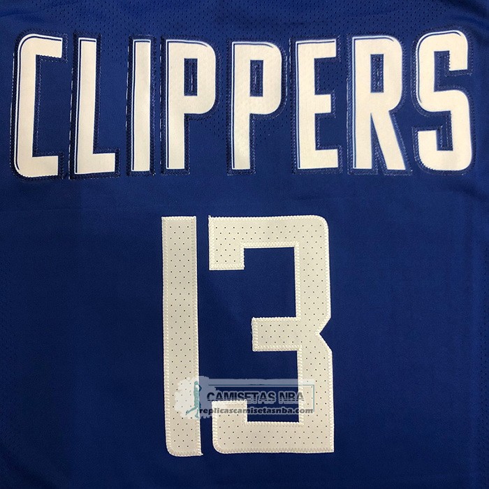 Camiseta Los Angeles Clippers Paul George NO 13 Icon 2020-21 Autentico Azul